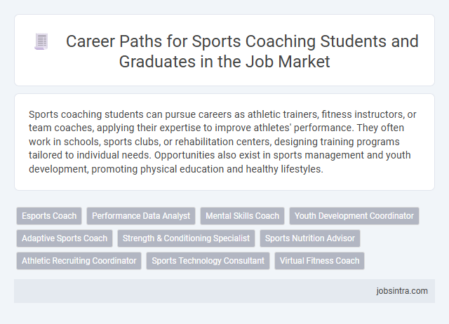 Career Paths for Sports Coaching Students and Graduates in the Job Market