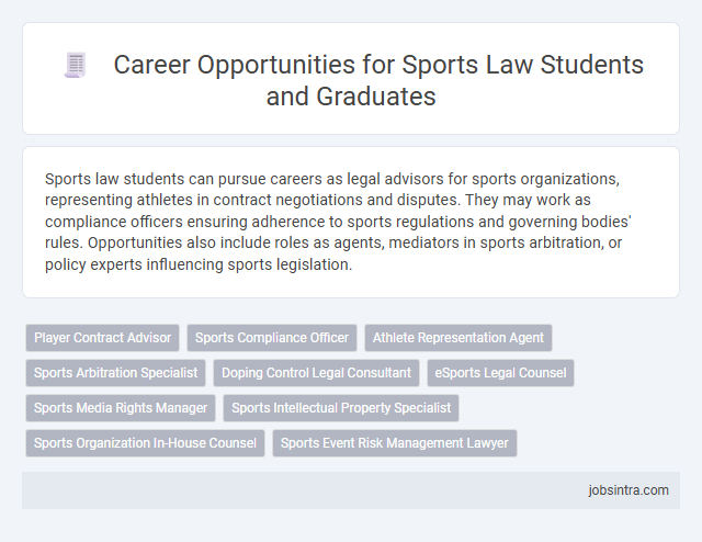 Career Opportunities for Sports Law Students and Graduates
