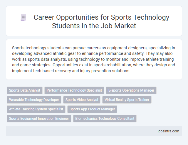 Career Opportunities for Sports Technology Students in the Job Market