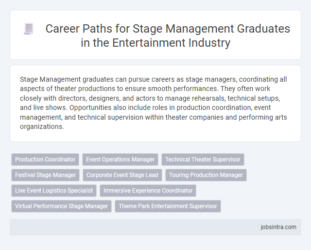 Career Paths for Stage Management Graduates in the Entertainment Industry