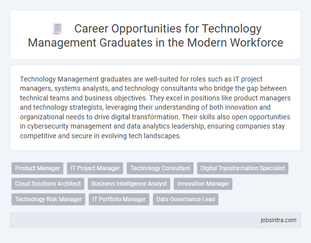Career Opportunities for Technology Management Graduates in the Modern Workforce
