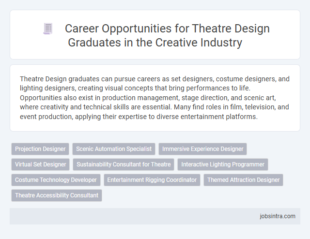 Career Opportunities for Theatre Design Graduates in the Creative Industry
