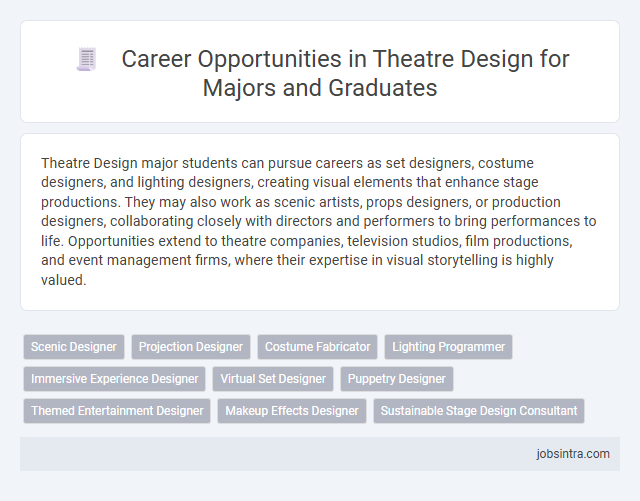 Career Opportunities in Theatre Design for Majors and Graduates