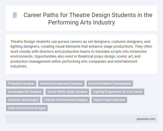 Career Paths for Theatre Design Students in the Performing Arts Industry