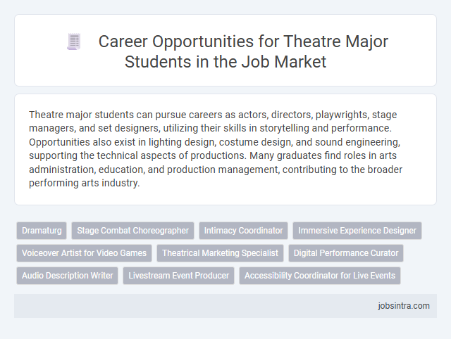 Career Opportunities for Theatre Major Students in the Job Market