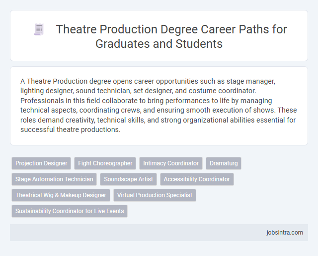 Theatre Production Degree Career Paths for Graduates and Students