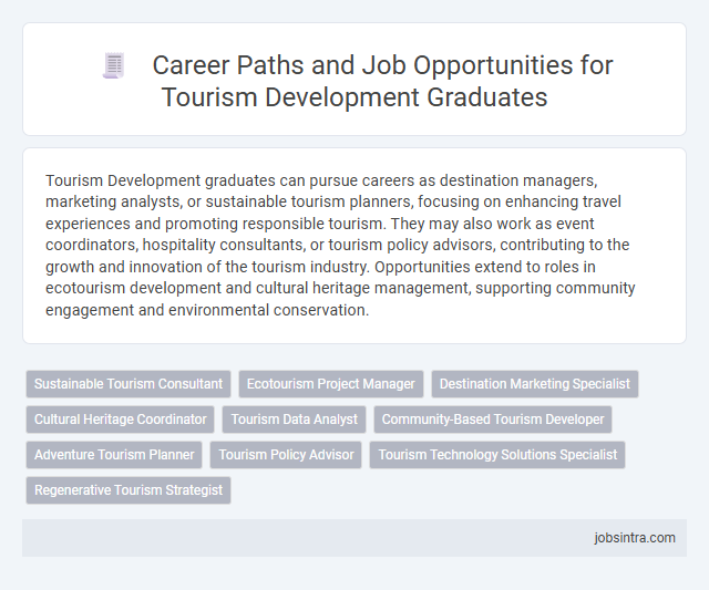 Career Paths and Job Opportunities for Tourism Development Graduates