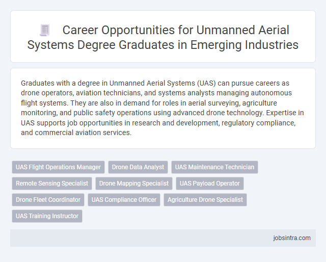 Career Opportunities for Unmanned Aerial Systems Degree Graduates in Emerging Industries