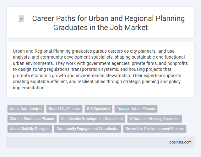 Career Paths for Urban and Regional Planning Graduates in the Job Market