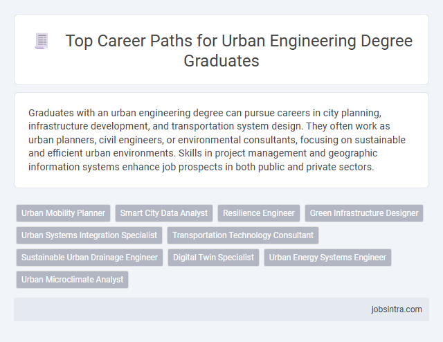 Top Career Paths for Urban Engineering Degree Graduates