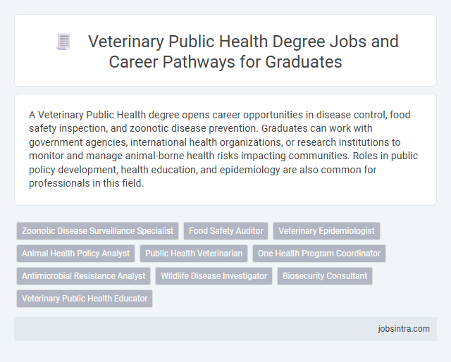 Veterinary Public Health Degree Jobs and Career Pathways for Graduates