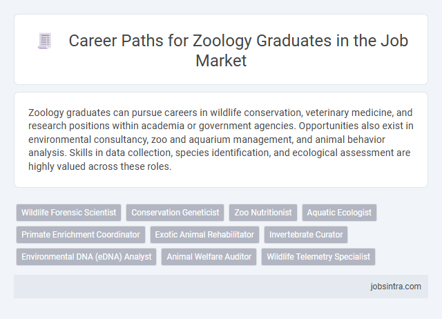 Career Paths for Zoology Graduates in the Job Market