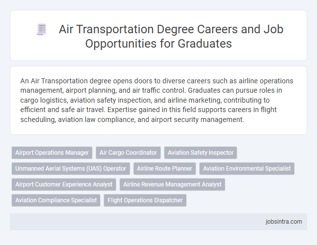 Air Transportation Degree Careers and Job Opportunities for Graduates