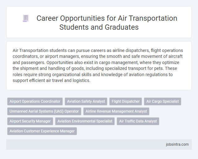Career Opportunities for Air Transportation Students and Graduates