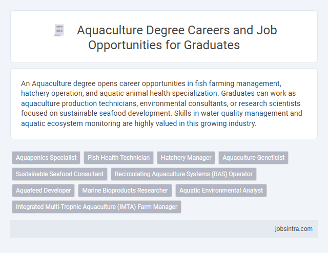 Aquaculture Degree Careers and Job Opportunities for Graduates