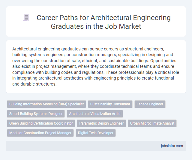 Career Paths for Architectural Engineering Graduates in the Job Market