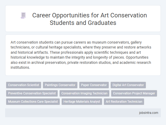 Career Opportunities for Art Conservation Students and Graduates