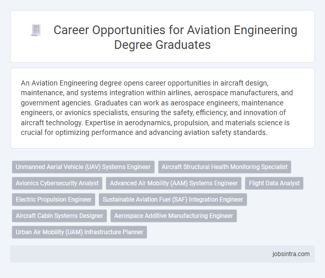 Career Opportunities for Aviation Engineering Degree Graduates