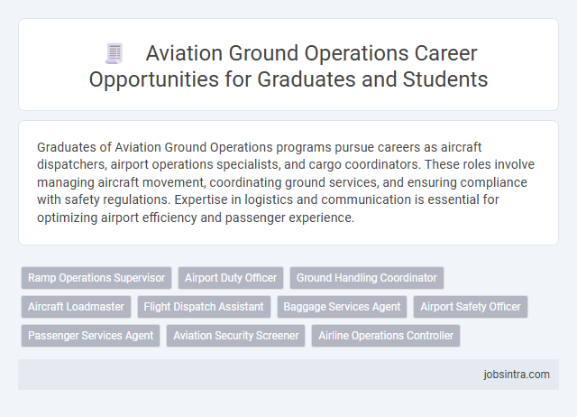 Aviation Ground Operations Career Opportunities for Graduates and Students