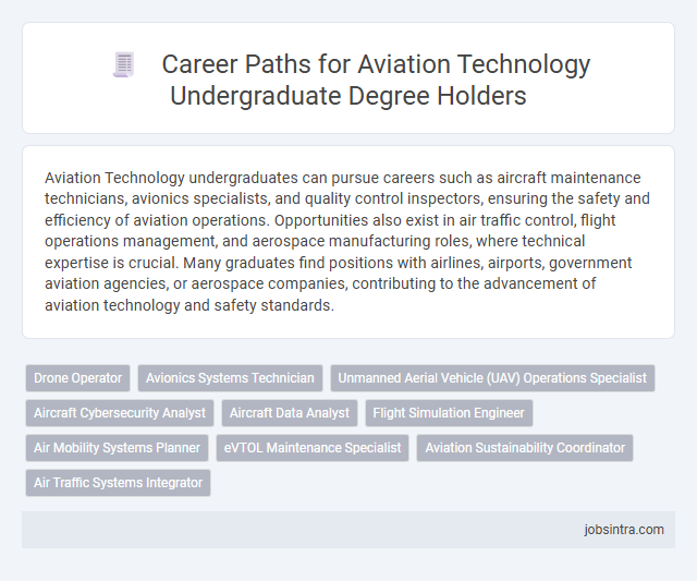 Career Paths for Aviation Technology Undergraduate Degree Holders