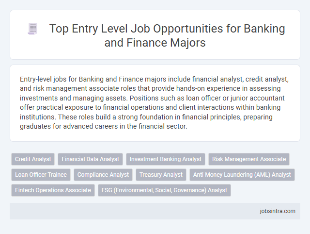 Top Entry Level Job Opportunities for Banking and Finance Majors