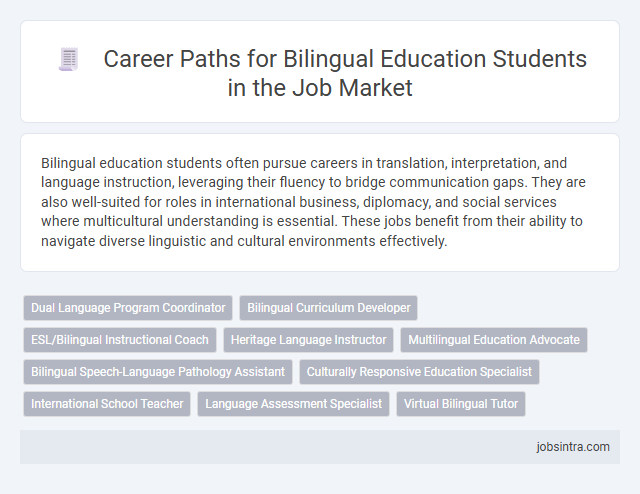 Career Paths for Bilingual Education Students in the Job Market