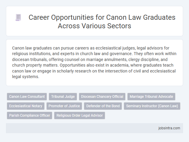 Career Opportunities for Canon Law Graduates Across Various Sectors