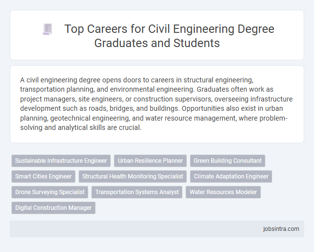 Top Careers for Civil Engineering Degree Graduates and Students