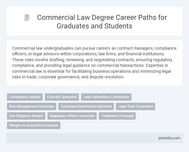 Commercial Law Degree Career Paths for Graduates and Students