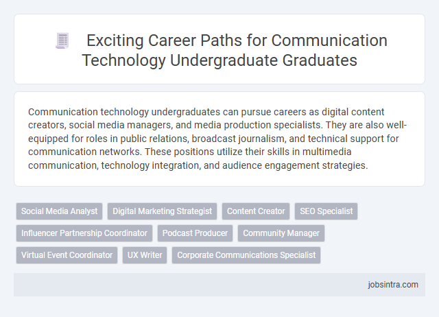 Exciting Career Paths for Communication Technology Undergraduate Graduates