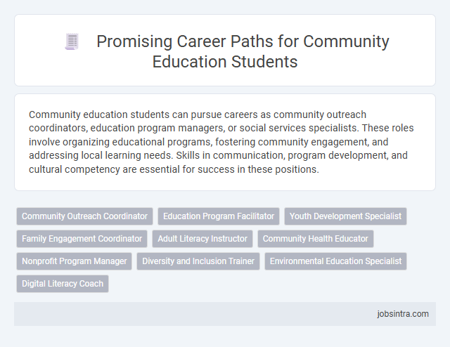 Promising Career Paths for Community Education Students