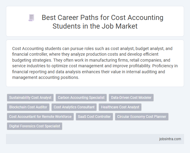Best Career Paths for Cost Accounting Students in the Job Market