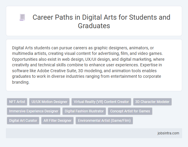 Career Paths in Digital Arts for Students and Graduates