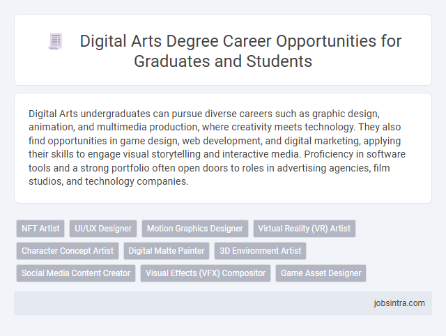Digital Arts Degree Career Opportunities for Graduates and Students