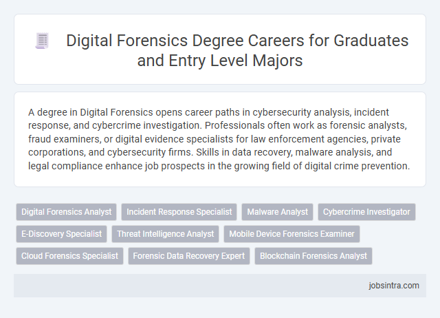 Digital Forensics Degree Careers for Graduates and Entry Level Majors