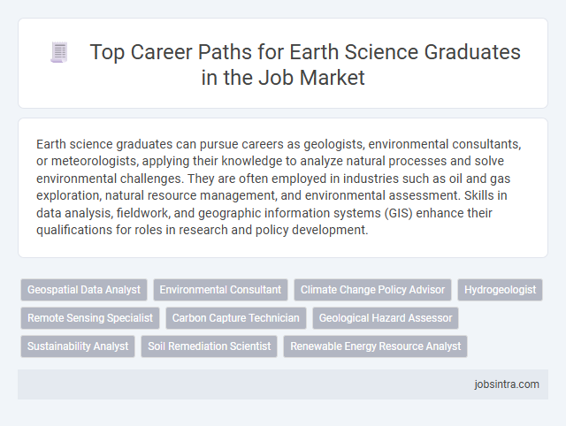 Top Career Paths for Earth Science Graduates in the Job Market