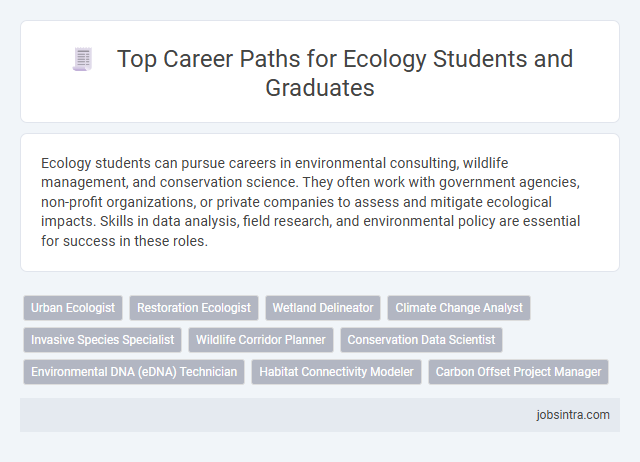 Top Career Paths for Ecology Students and Graduates