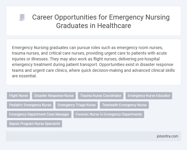 Career Opportunities for Emergency Nursing Graduates in Healthcare