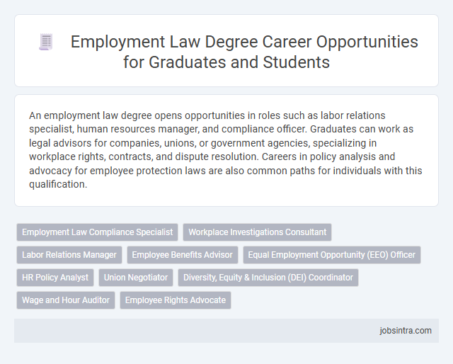 Employment Law Degree Career Opportunities for Graduates and Students
