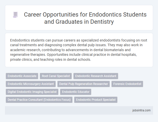 Career Opportunities for Endodontics Students and Graduates in Dentistry