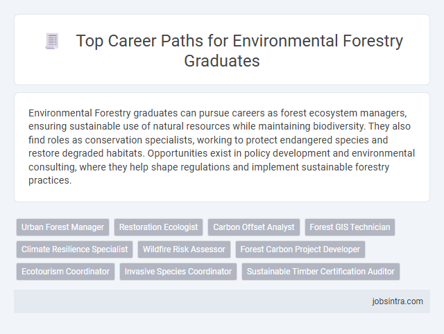 Top Career Paths for Environmental Forestry Graduates