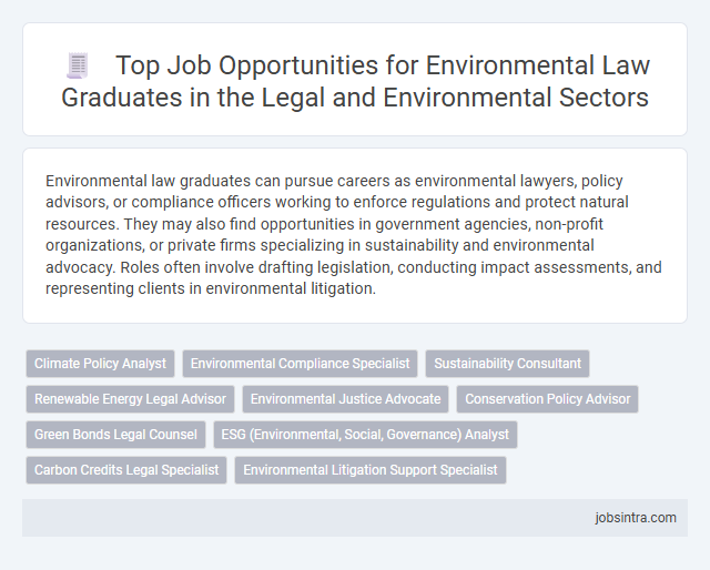 Top Job Opportunities for Environmental Law Graduates in the Legal and Environmental Sectors