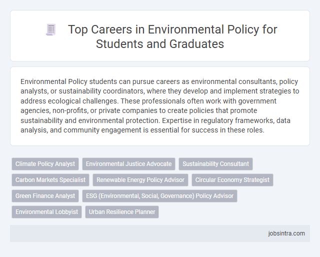Top Careers in Environmental Policy for Students and Graduates