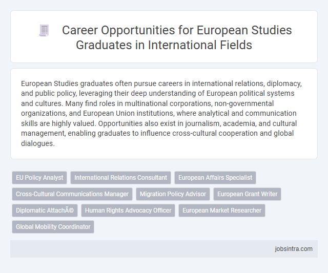 Career Opportunities for European Studies Graduates in International Fields