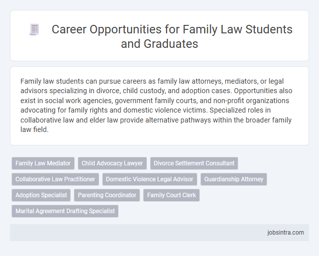 Career Opportunities for Family Law Students and Graduates