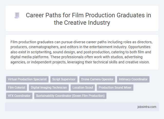 Career Paths for Film Production Graduates in the Creative Industry