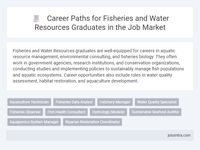 Career Paths for Fisheries and Water Resources Graduates in the Job Market