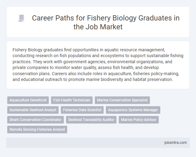 Career Paths for Fishery Biology Graduates in the Job Market