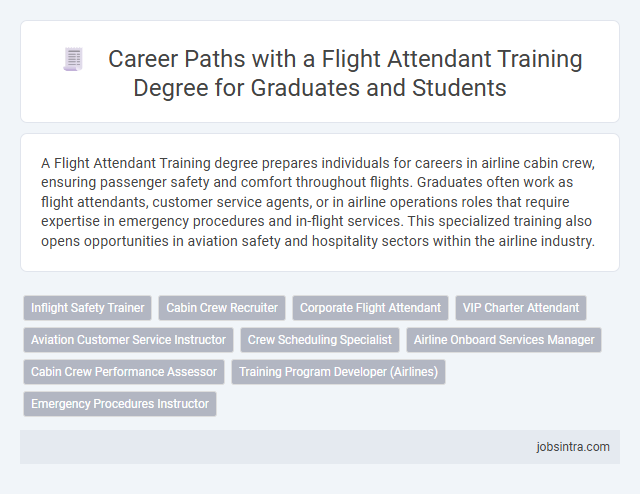 Career Paths with a Flight Attendant Training Degree for Graduates and Students