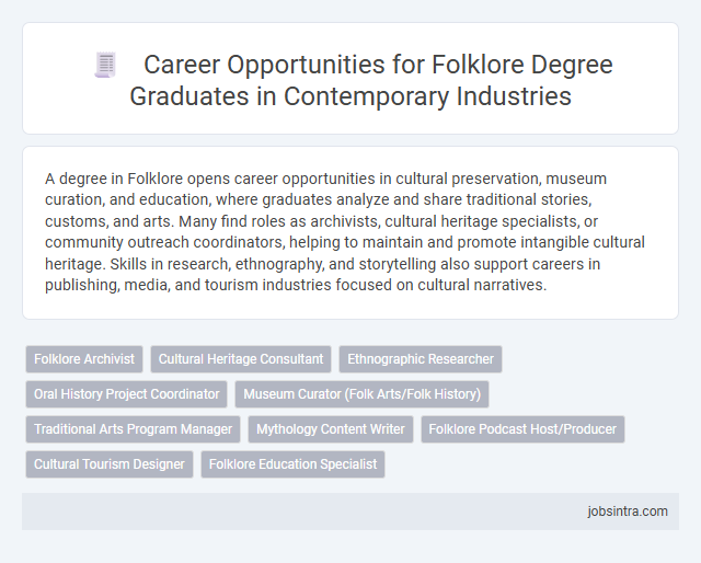 Career Opportunities for Folklore Degree Graduates in Contemporary Industries